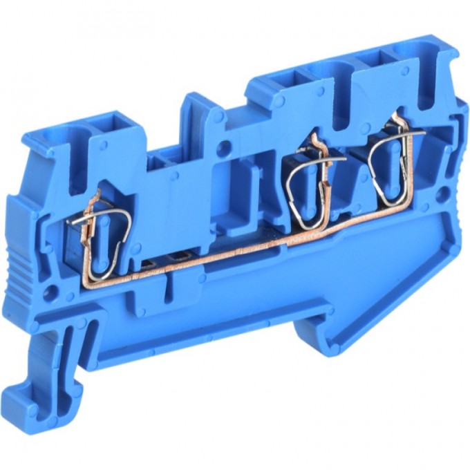 Клемма пружинная IEK КПИ 3в-2,5 3 вывода 31А синяя - YZN11-3-002-K07