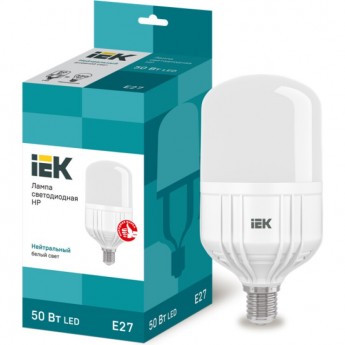 Лампа светодиодная IEK HP 50Вт 230В 4000К E27 - LLE-HP-50-230-40-E27